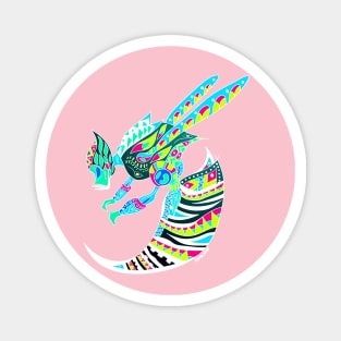 killer bee in light pattern ecopop Magnet